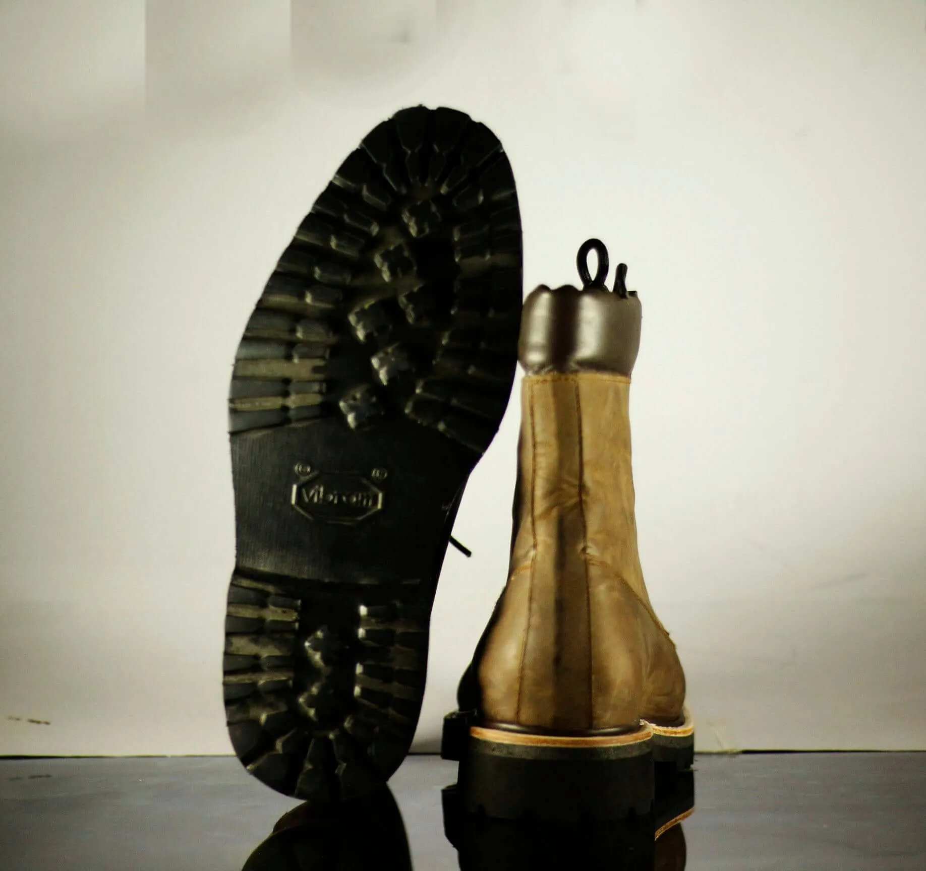 Ankle Brown Chukka Vintage Lace Up Leather Boots
