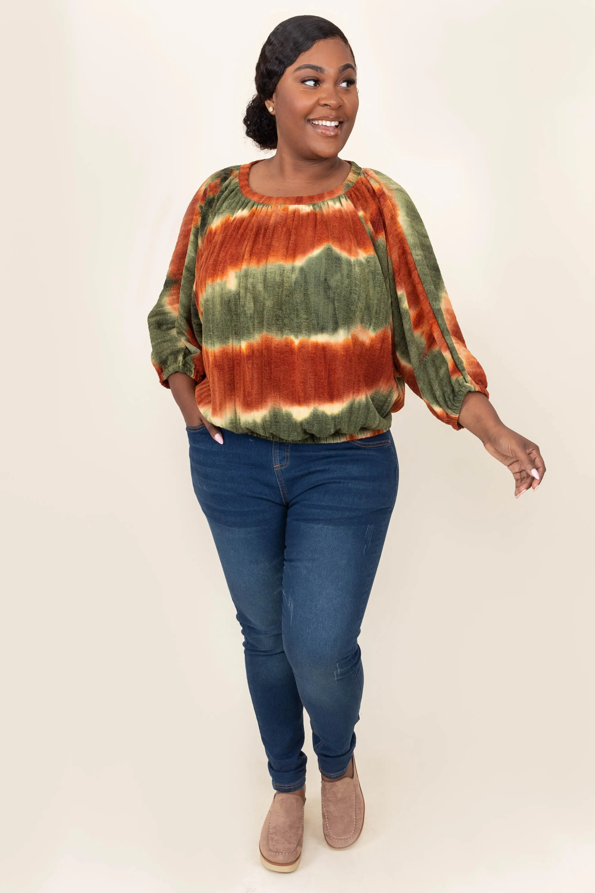Back Of My Mind Top, Brown