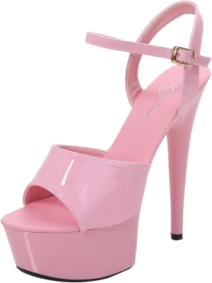 Comfortable Summer Sandals Women Low Block Heel Dressy Open Toe Elastic Ankle Strap Casual Wedge