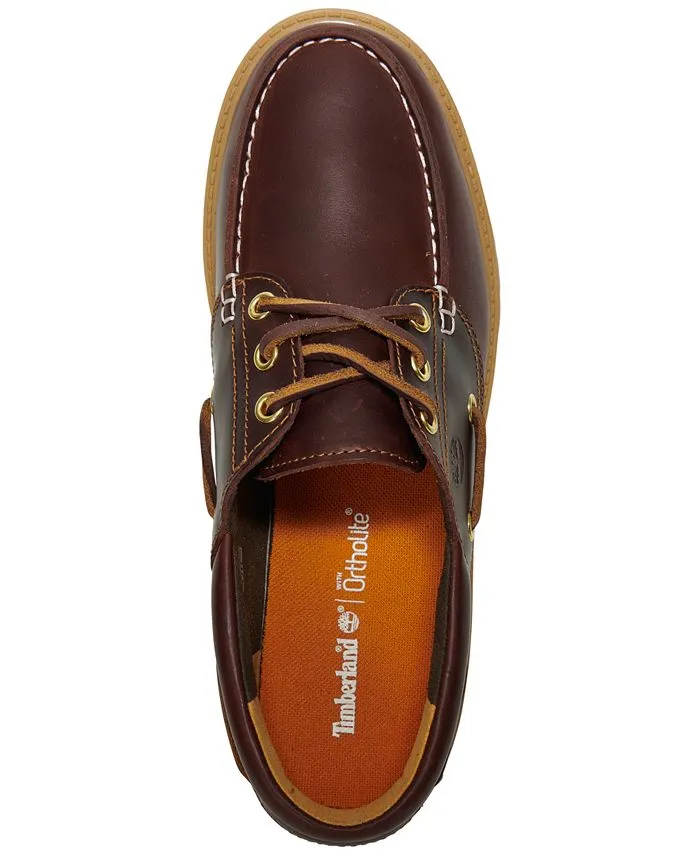 Finish Line Timberland Women's Stone Street Premium Platform Boat Shoes, Red