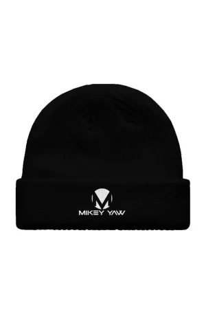 Fisherman Beanie Hat with White Monogram