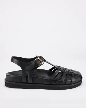 Fisherman Footbed Black