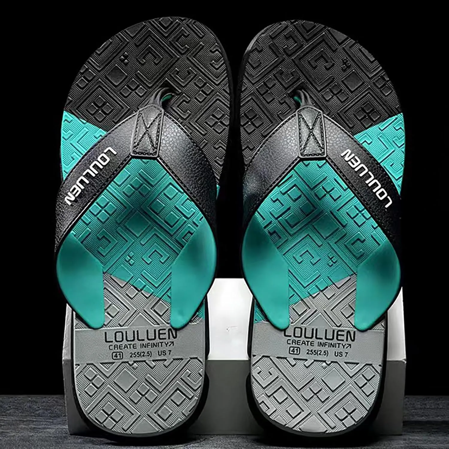 Foreign Trade Flip Flops for Men Beach Slippers for Men Summer Non Slip External Wearing with Toe Mens Flip Flops Clog