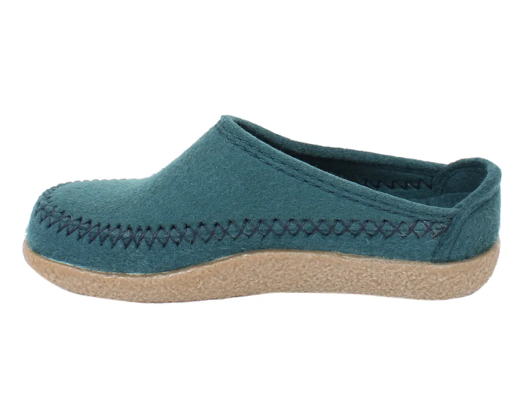 Haflinger Clogs Blizzard Credo Teal
