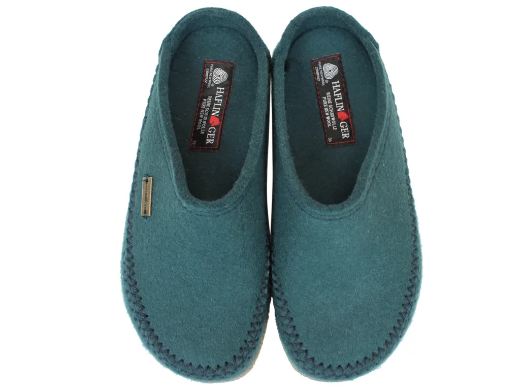 Haflinger Clogs Blizzard Credo Teal
