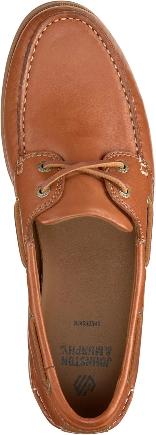 Johnston & Murphy Mens Monaco Boat and Deck Shoes, Mens Slip On Shoes, Moccasins for Men