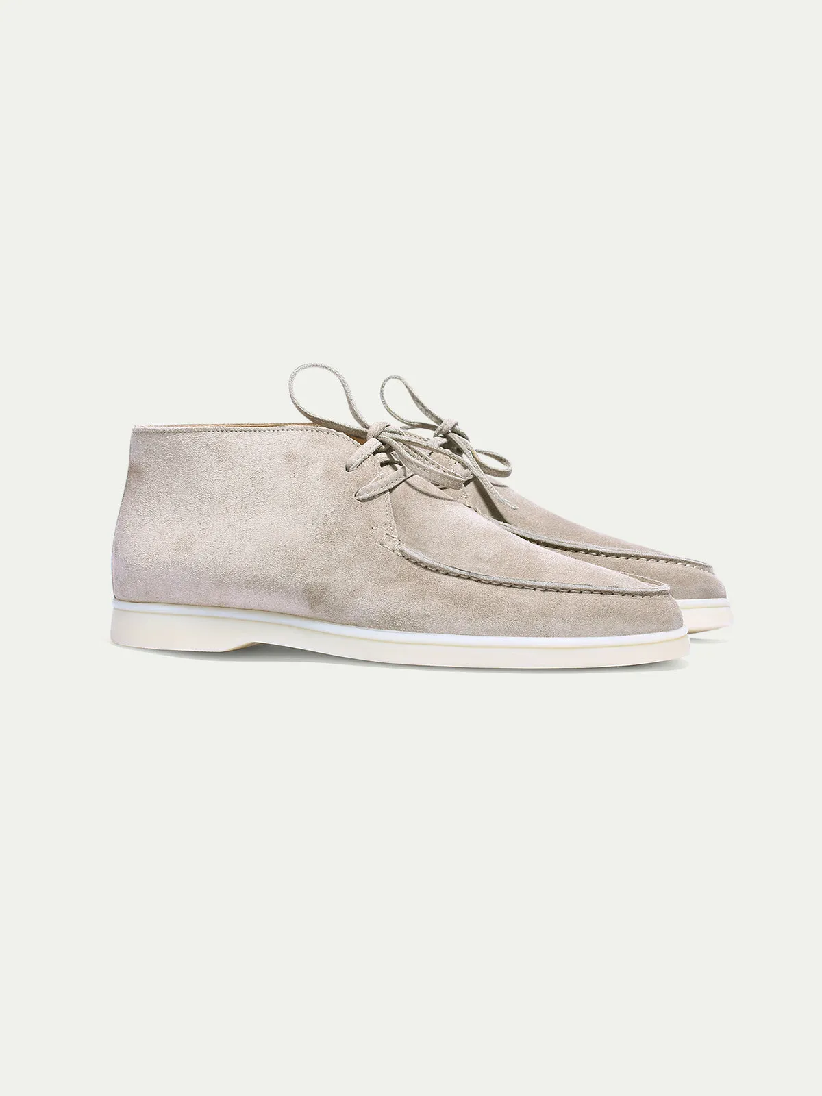 Light Grey Suede Desert Boot