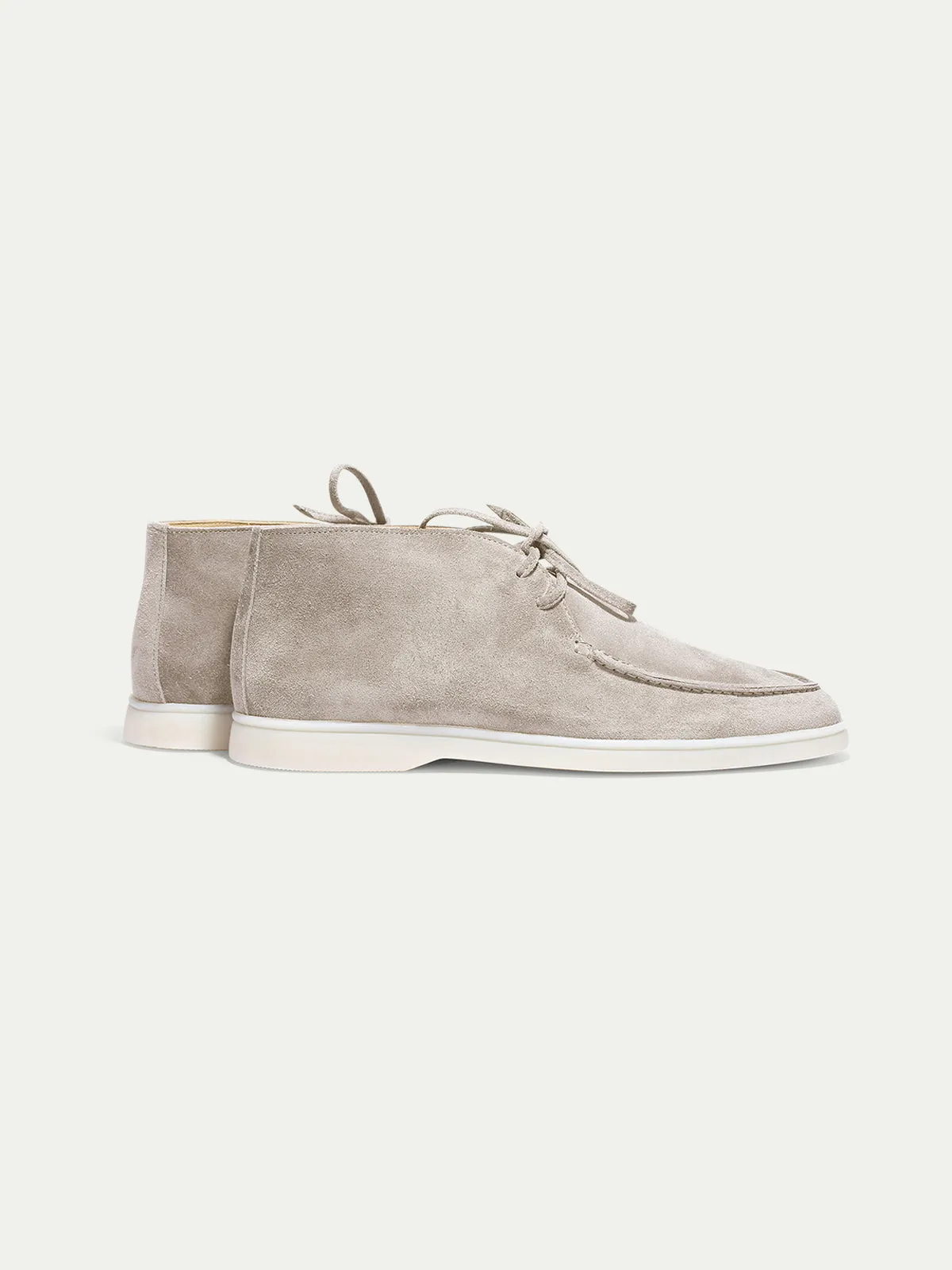 Light Grey Suede Desert Boot