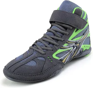 Men's Boxing and Wrestling Shoes Anti Slip High top Weightlifting and Fighting Sports Boots Youth High top Training Boxing Shoes
