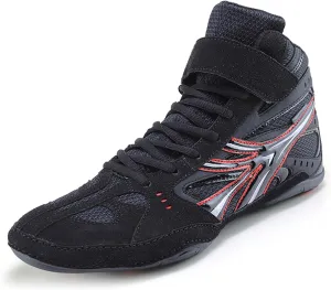 Men's Boxing and Wrestling Shoes Anti Slip High top Weightlifting and Fighting Sports Boots Youth High top Training Boxing Shoes