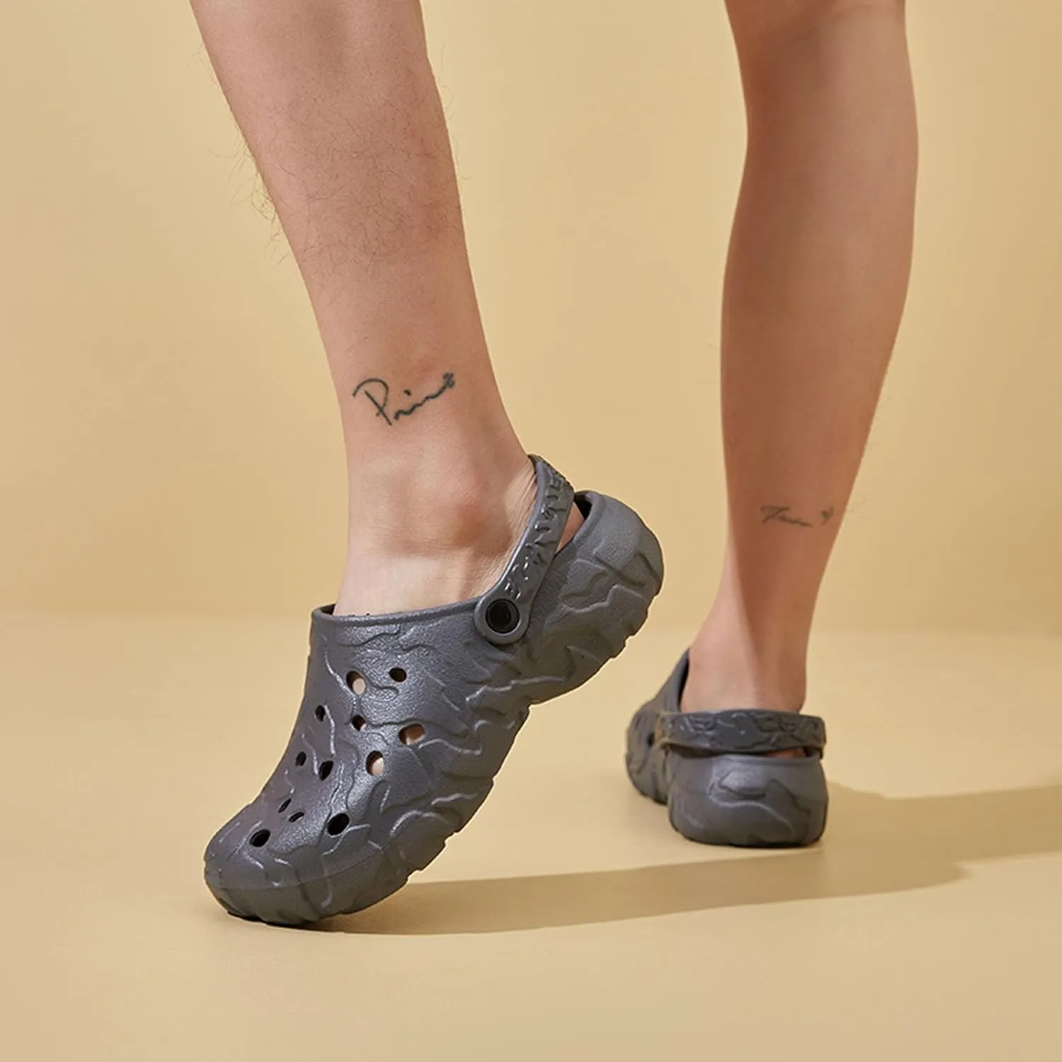SECHRITE Clogs for Men Rubber Garden Shoes Lightweight Clogs for Men Slip On Mules for Summer - River Edge