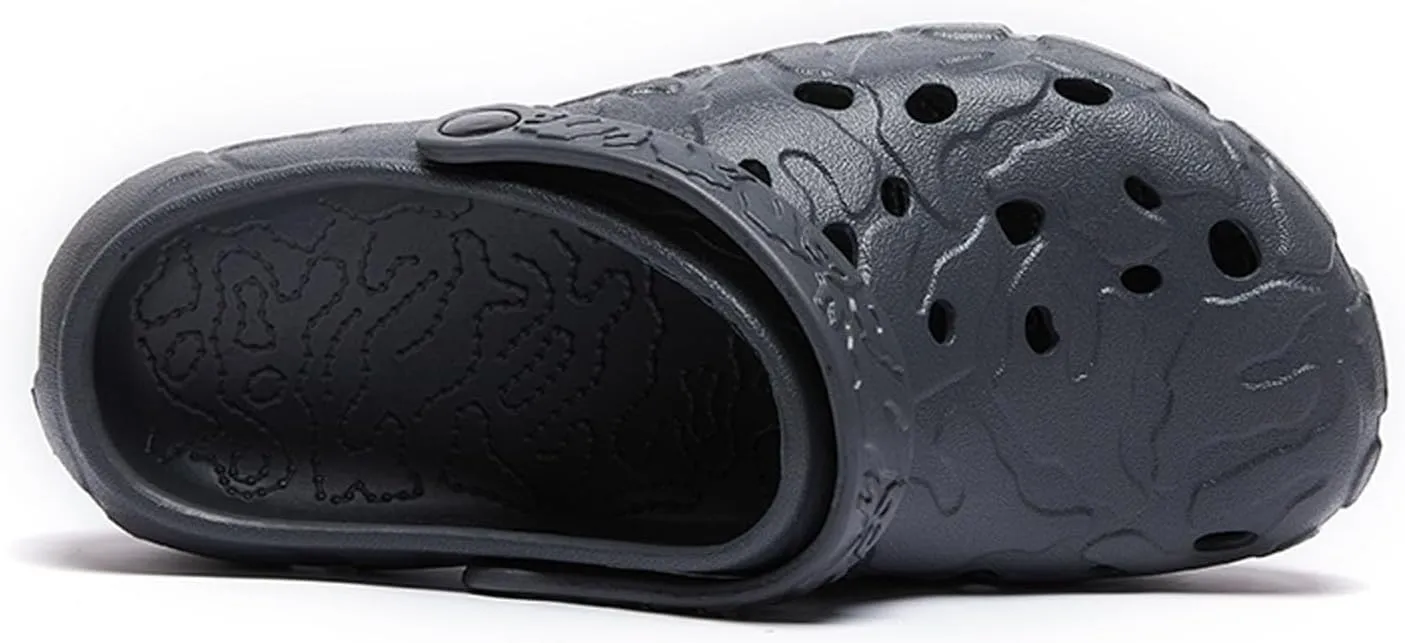 SECHRITE Clogs for Men Rubber Garden Shoes Lightweight Clogs for Men Slip On Mules for Summer - River Edge