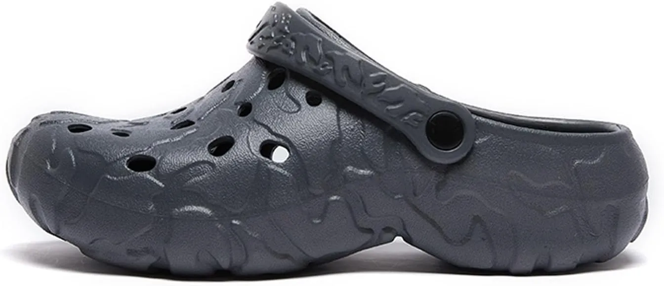 SECHRITE Clogs for Men Rubber Garden Shoes Lightweight Clogs for Men Slip On Mules for Summer - River Edge