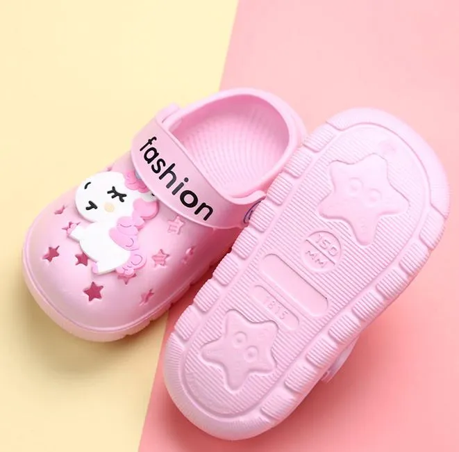 Unicorn Cartoon Design Most Comfortable Flip Flops For Kids