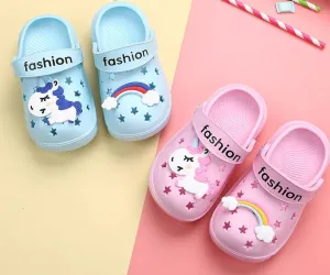 Unicorn Cartoon Design Most Comfortable Flip Flops For Kids