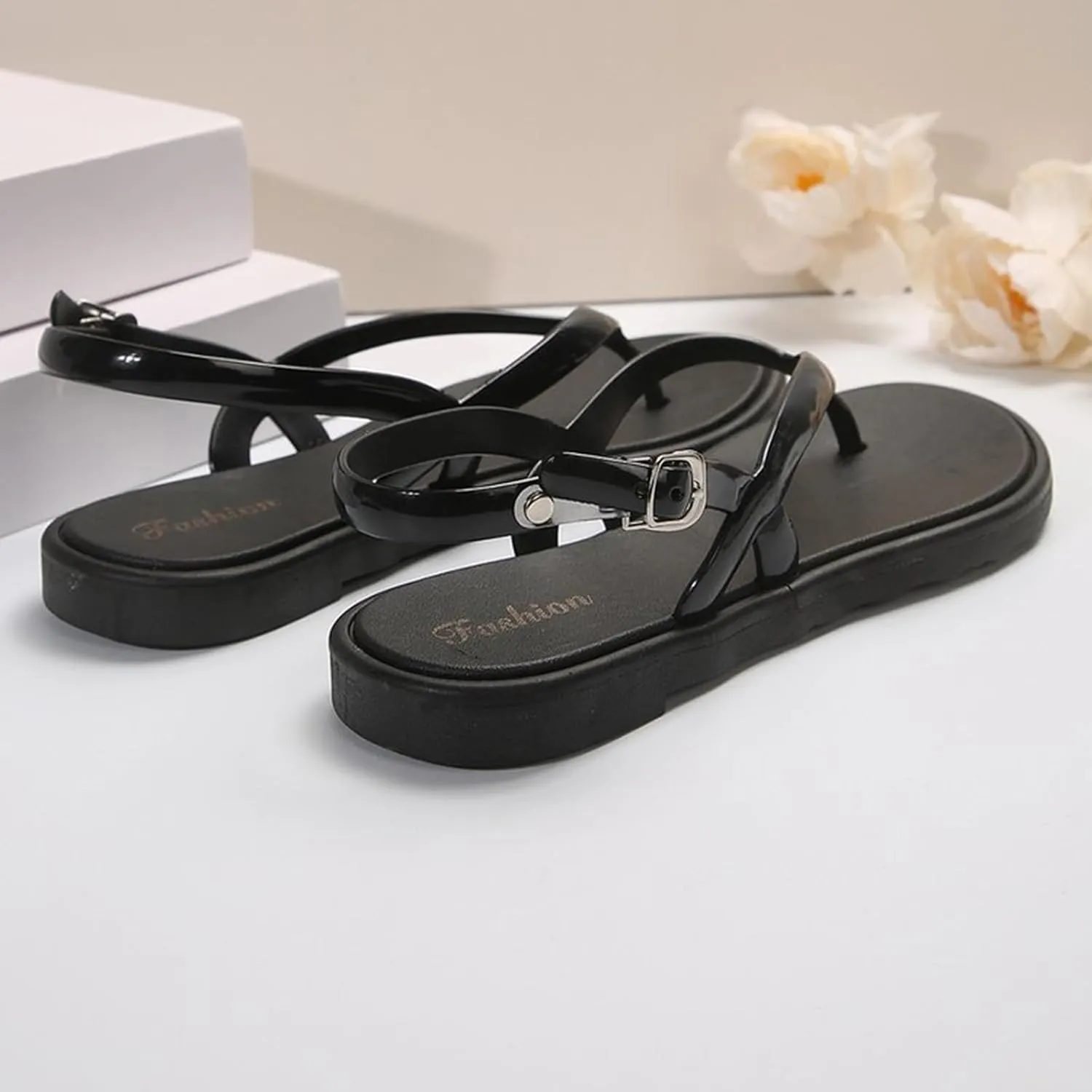 Women's Sandals Beach Flip Flop Lightweight Slip On Arch Support Flip Flops for Woman Thong Sandals