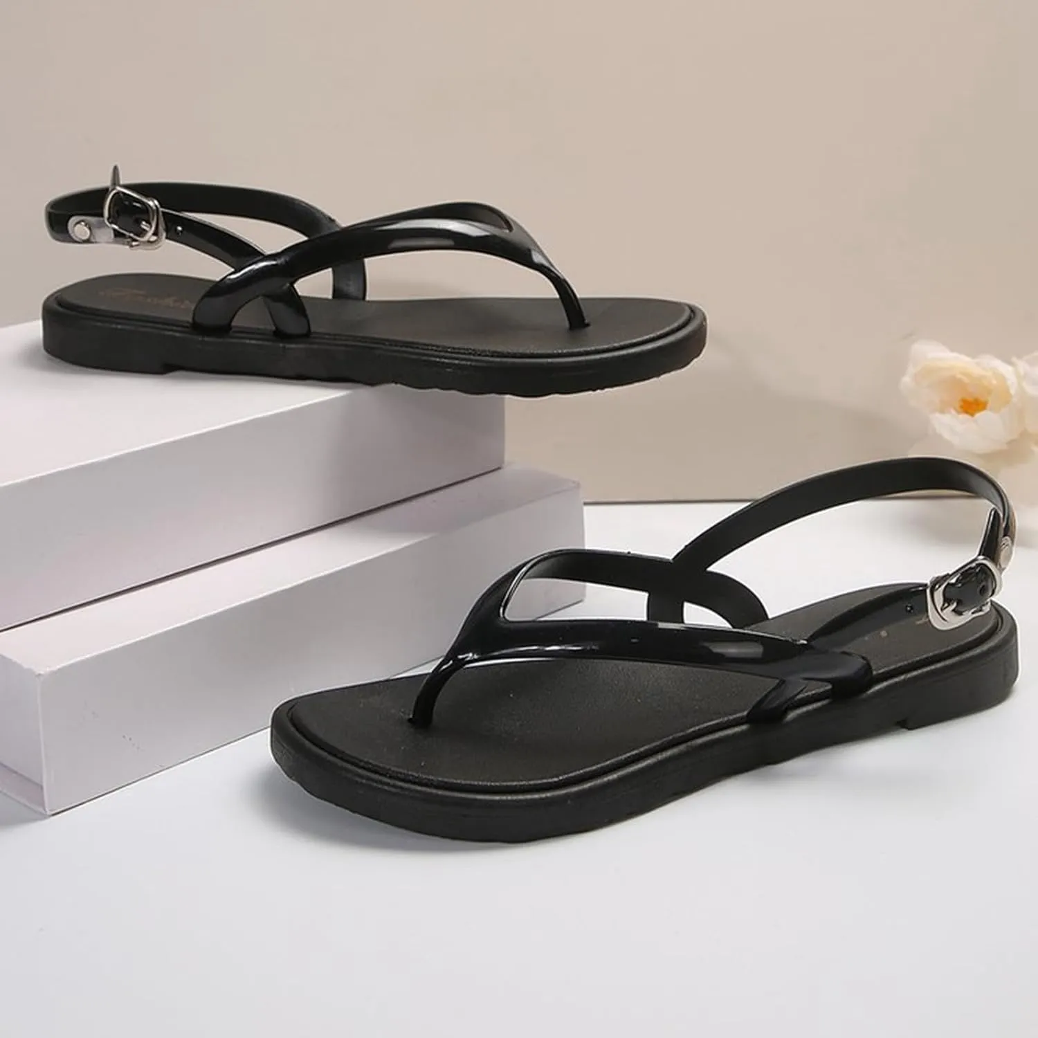 Women's Sandals Beach Flip Flop Lightweight Slip On Arch Support Flip Flops for Woman Thong Sandals