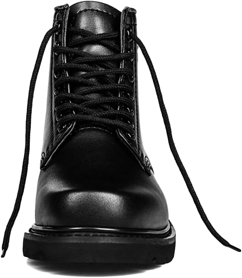 Wygwlg Men Steel Toe Shoes Military Assault Waterproof Boots Autumn Breathable Army Combat Outdoor Police Work Ankle Shoes